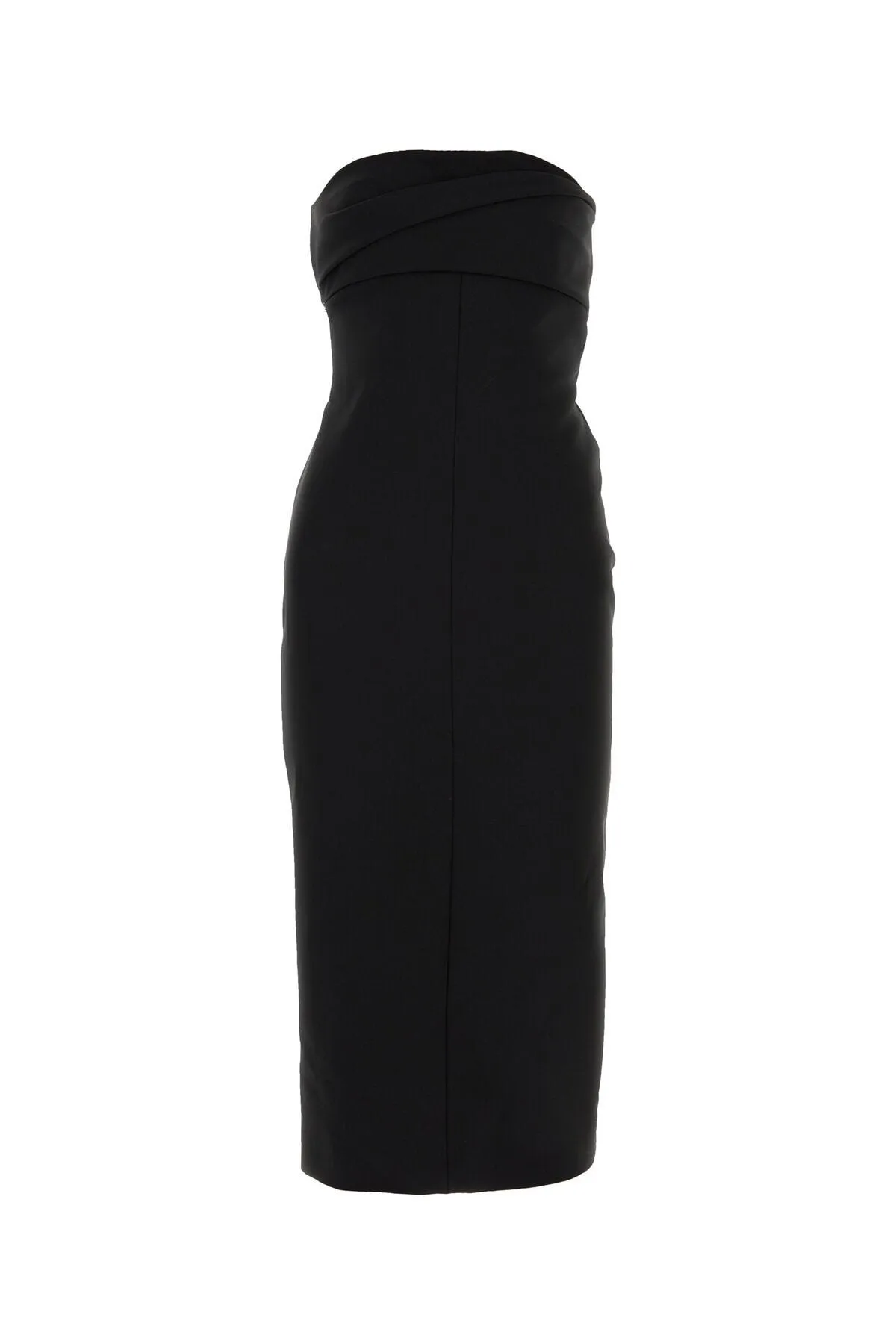 Black polyester blend dress    