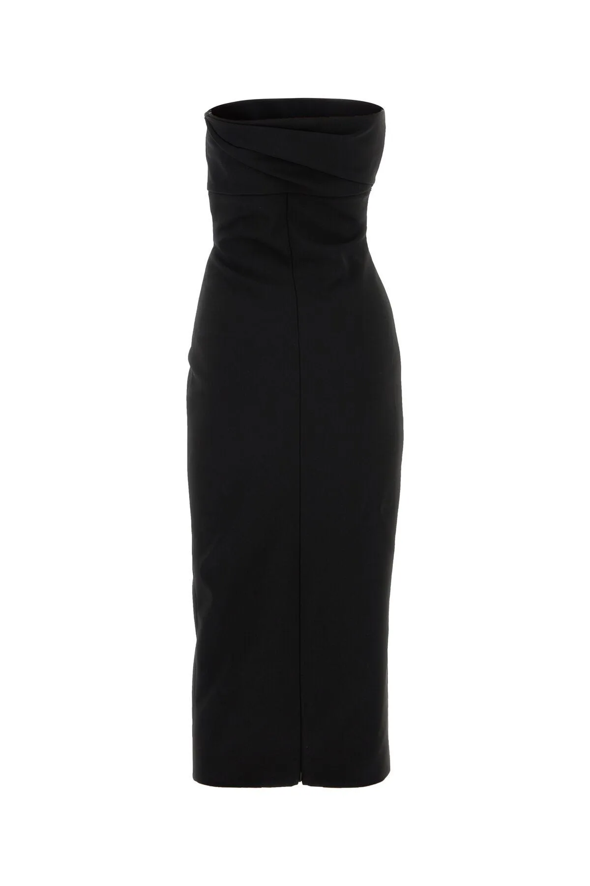 Black polyester blend dress    