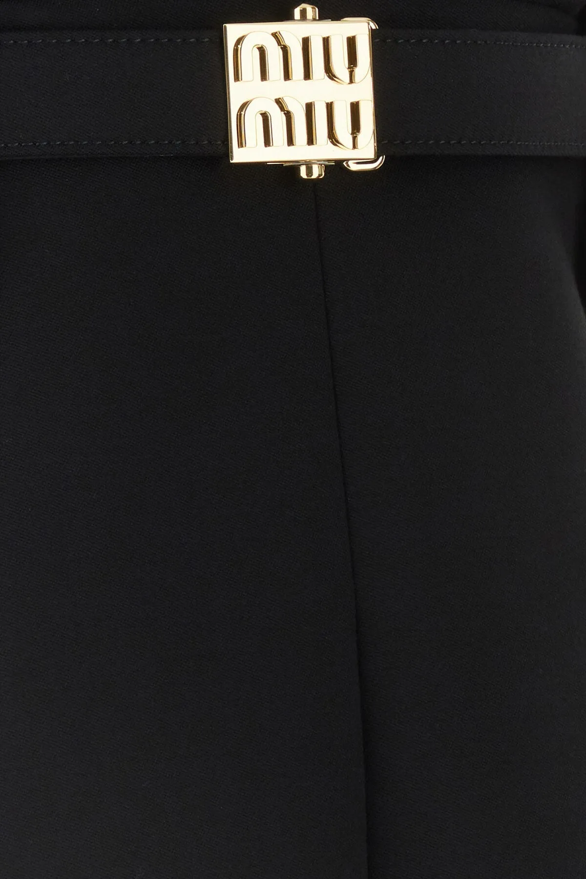 Black stretch wool dress    